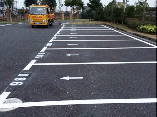 露天停車位_劃線工程